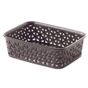 CURVER "MY STYLE" A6 size dark brown rattan storage basket - Storage & organization