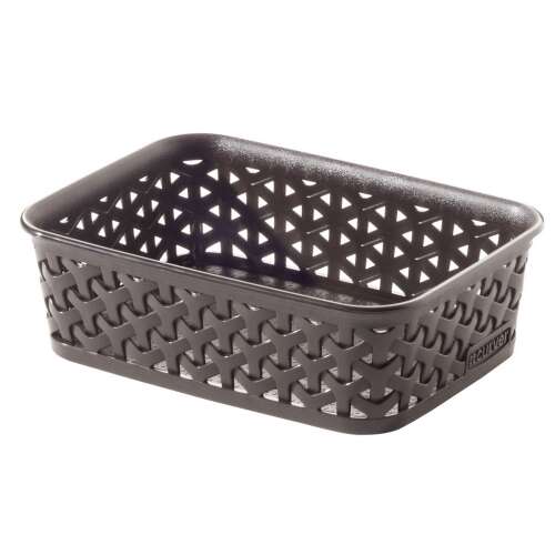CURVER "MY STYLE" A6 size dark brown rattan storage basket