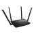 ASUS RT-AC1200_V2/EU/13/P_EU Vezeték nélküli router, fekete, elülső nézet