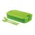 Cutie de prânz verde Curver Lunch&Go cu set de tacâmuri