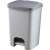 CURVER "ESSENTIALS" 20L pedal bin, grey, plastic, kitchen trash can