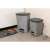 CURVER "ESSENTIALS" 20L pedal bin, grey, plastic, kitchen trash can, two sizes
