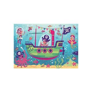 Ravensburger Kirakózz és Játsz Pirahajó - Puzzle cu 48 de piese 80503035 - Puzzle 3D & Puzzle cu burete