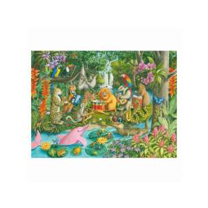 Ravensburger Puzzle - A dzsungel zenekar, 100 Teile XXL, Dschungeltiere Musikband, 100 Teile Puzzle für Kinder - Puzzle