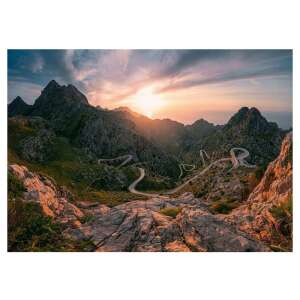 Serra de Tramuntana, Mallorca, Berglandschaft, Sonnenuntergang, kurvenreiche Straße, Ravensburger Puzzle - Ravensburger Puzzle