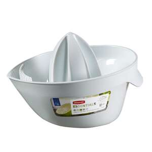 CURVER Essentials Citrusfacsaró, fehér, citrom, lime, narancs és grapefruit facsarásához - Kézi aprító, Kézi mixer, Gyümölcscentrifuga és préselő és Elektromos tésztagép