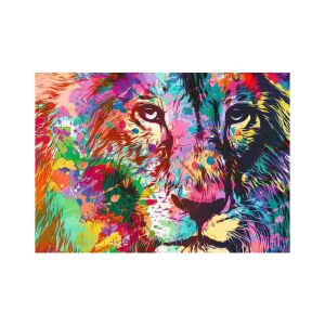 Fertiges Trefl Bunter Löwe 1000-teiliges Puzzle - Trefl Puzzle