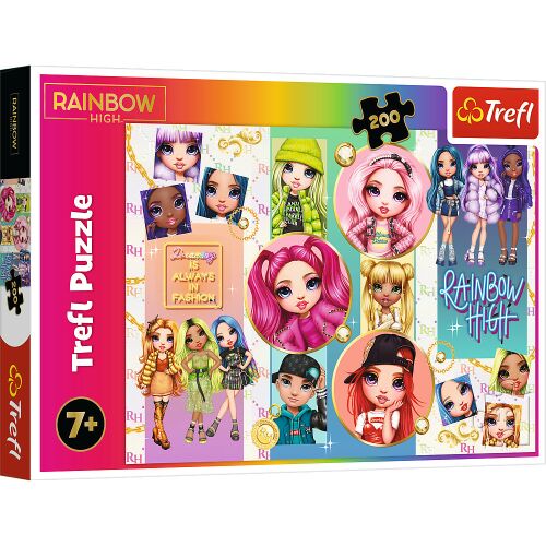 Trefl - Rainbow High Puzzle - 200 db 145565722 - Puzzle