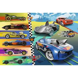 Hot Wheels 24 piece Maxi puzzle, Trefl brand, featuring colorful race cars - Trefl Puzzle