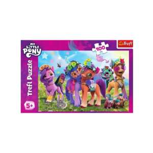 My Little Pony 100-teiliges Puzzle mit den Ponys mit Blumen im Haar, Marke Trefl - Puzzle & Rätsel