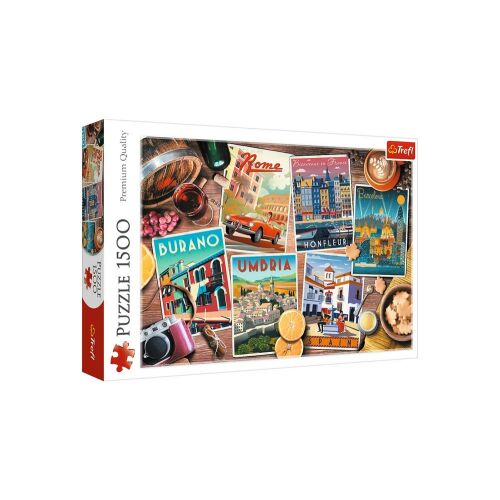 Trefl Európai Városnézés 1500 darabos kirakós doboz