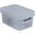 CURVER Infinity storage basket with lid, light grey, 4.5L
