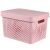 Curver Infinity 17L Pink Lidded Storage Basket