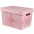 Curver Infinity 17L Pink Lidded Storage Basket