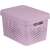 CURVER "INFINITY" 17L pink storage basket with lid