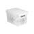 CURVER Infinity 17L white storage basket with lid, angled view