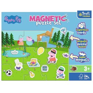 Trefl Peppa Pig Magnetisches Puzzle Set mit Zubehör - Puzzle