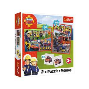 Fireman Sam 2 in 1 puzzle and memory game set by Trefl - Puzzle