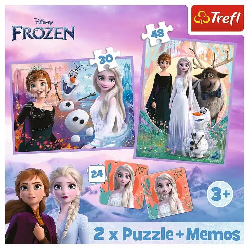 Trefl Disney Jégvarázs 2 - Puzzle és Memóriajáték (2 az 1-ben)