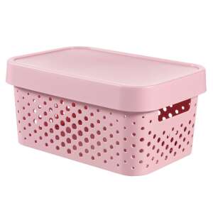 CURVER Infinity Dots Aufbewahrungsbox mit Deckel, 4,5L, rosa - Aufbewahrungsboxen und -körbe