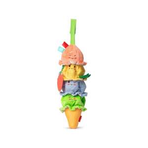 Melissa & Doug Eiswaffel Rassel, ein weiches und farbenfrohes Spielzeug für Babys mit Rassel und Clip zum Befestigen an Kinderwagen, Autositzen und mehr - Melissa & Doug