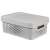 Curver Infinity 11L Light Grey Storage Basket with Lid