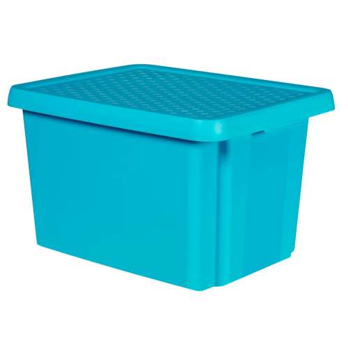 CURVER ESSENTIALS 45L storage box with lid, blue
