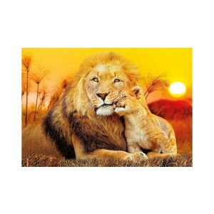 Kész Clementoni Oroszlános Puzzle, Váratlan Ölelés kép - Clementoni Puzzle