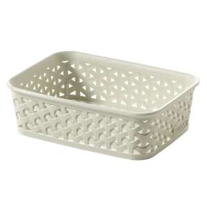 CURVER "MY STYLE" cream plastic storage basket - Storage & organization