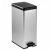Angled view of CURVER Slim Bin 40L pedal bin