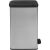 Front view of CURVER Slim Bin 40L stainless steel pedal bin