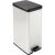 CURVER Slim Bin 40L pedal trash can, stainless steel finish