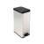Кош за боклук с педал Curver Slim Bin 40L, неръждаема стомана, черен капак