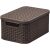 CURVER "STYLE" S SIZE RATTAN BASKET WITH LID (7L) - Dark Brown 48831619