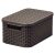 Box mit Deckel Style M 39,3x29,3x18,7cm dunkelbraun 48831606