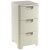 Curver Style Rattan 3-Drawer Cream Cabinet, cream colored storage