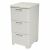 Curver Style Rattan 3-Drawer Cream Cabinet, home storage solution