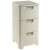 CURVER "STYLE" RATTAN 3 DRAWER CHEST - Cream
