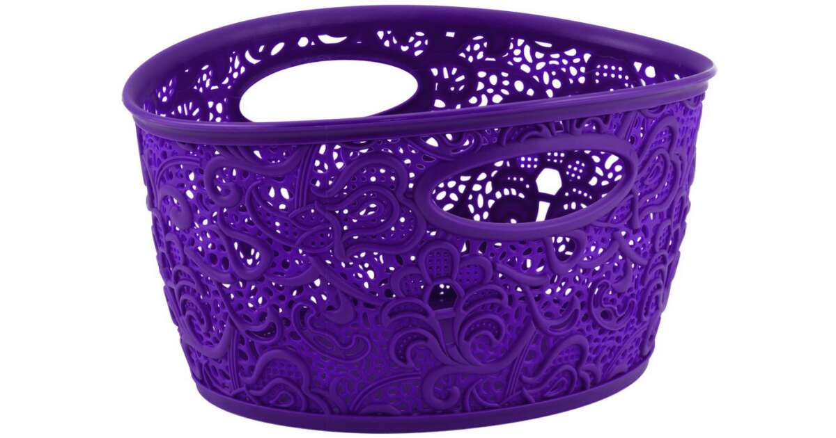 CURVER "VICTORIA" CSIPKE HATÁSÚ KOSÁR Lila Pepita.hu