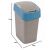 Wymiary kosza Curver Pacific Flip Bin 25L - srebrny i niebieski