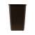 CURVER "My Style" Rattan Laundry Basket with Lid, Dark Brown, 55L, front view