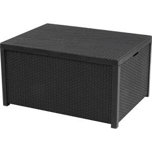 ALLIBERT ARICA graphite garden table and storage box, closed - Garden Table