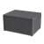ALLIBERT ARICA graphite garden table and storage box, closed