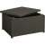 ALLIBERT ARICA graphite garden table and storage box, partially open