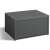 ALLIBERT ARICA graphite garden table and storage box, closed