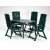 Keter Elise dark green plastic garden table with 4 chairs