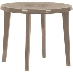 Keter Lisa Cappuccino Round Garden Table - Garden Table