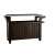 Keter Unity XL Dark Brown Outdoor Kitchen Cart with Stainless Steel Top