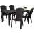 Keter Melody polyrattan garden table and chairs set, graphite