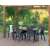 Keter Melody polyrattan garden table and chairs set, graphite
